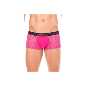 Boxer magenta en dentelle délicate 